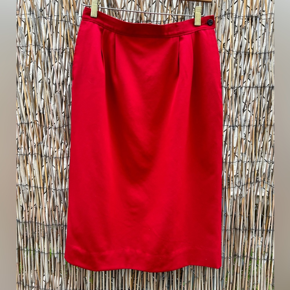 VTG Pendleton red pencil skirt